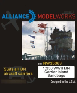 1/350 Resin Kits WWII IJN Carrier Island Sandbags NW35063 Model Accessory - Picture 1 of 1