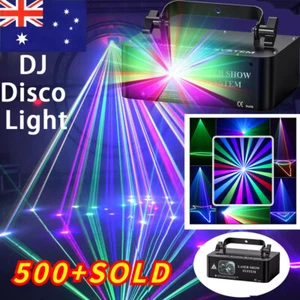 500mW DMX RGB LED Laser Beam Scanner Projector DJ Disco Party Stage Laser Lights - Picture 1 of 24