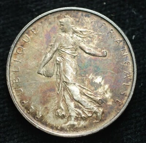 1962 France 5 Francs Silver AUnc Patina - Picture 1 of 2