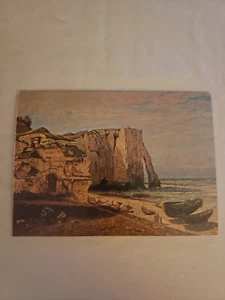 Postal de cartón The Cliff Of Etretat After The Storm Gustave Courbet - Imagen 1 de 6