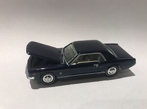 1965 Ford Mustang GT, Johnny Lightning 1/64 Scale Diecast Cast In Blue