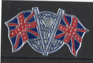 CANADA WW II POSTER STAMP V FOR VICTORY DIE CUT - Imagen 1 de 1