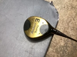 MacGregor Tourney Persimmon 3 Wood RH Ladies Steel + Headcover / Excellent - Picture 1 of 16