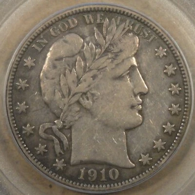 1910-S Barber Half Dollar 50c PCGS Certified VF35 - Image 1 of 4