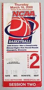 NCAA Basketball Tournament Ticket Stub 3/16 2000 Maryland Iona UCLA Ball State - Picture 1 of 2
