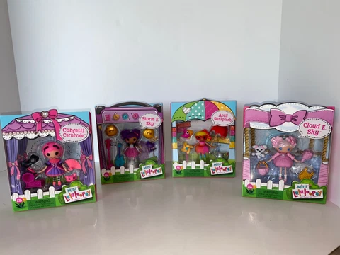 NEW!! Lot of 4 Mini Lalaloopsy Doll Figures & accessories Cover