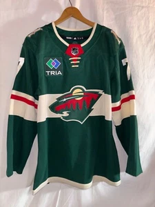 Authentic Minnesota Wild Adidas Brock Faber Hockey Trikot Herren 44 grün NEU - Bild 1 von 7