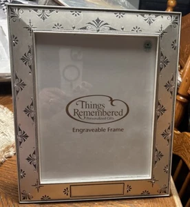 Things Remembered Engraveable 8x10 Photo Frame Swarovski Crystals Matte Finish - Picture 1 of 6