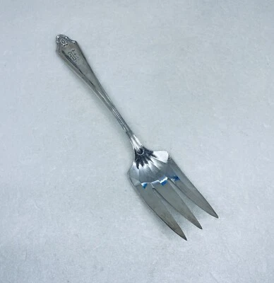 Vintage Community Plate Large Serving Fork “Georgian” Engrave “F” Handle 8.5” 29 - Image 1 of 4
