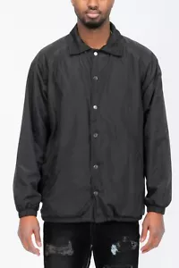 Lightweight Windbreaker Coaches Jacket - Waterproof, Windproof, Casual Style - Picture 1 of 5