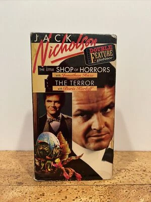 Jack Nicholson Double Feature - Little Shop of Horrors/The Terror ~ 2 VHS Set - Image 1 of 4
