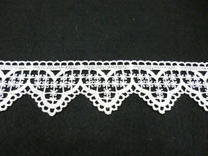 1,35 MT PIZZO PIZZI MACRAME' FASCIA TESSUTO BORDO ALTEZZA 5,5 cm ECRU' - Picture 1 of 1