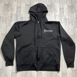 Monster Energy Hydro Zip Up Hoodie Black Medium - Picture 1 of 10