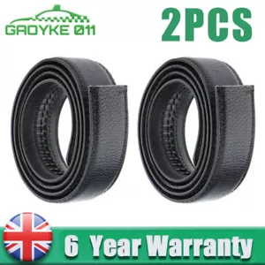 2PCS Cintura Uomo Automatica a Cricchetto Ricambio Cintura Senza Fibbia 110CM - Foto 1 di 13