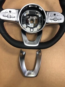 MERCEDES BENZ STEERING WHEEL FRAME COVER AMG W117 W205 W213 W253 W222 OEM - Picture 1 of 6