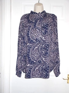 Wallis Blue Flowery Tie Up Top Size M - Picture 1 of 6