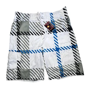 Joe Boxer Boardshorts Herren 30 Badehose Badeanzug kariert Y2K Dead Stock Neu - Bild 1 von 8