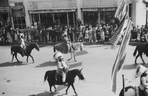 Ellensburg WA Rodeo Parade-Kittitas County-Yakama Tribe 1920's Photo Negative - Picture 1 of 1