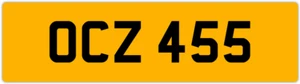 OCZ 455 O 3x3 DATELESS PRIVATE NUMBER PLATE OLLY OWEN OSCAR OLY OL OLIVIA ORLA - Picture 1 of 1