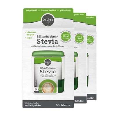 Comprimidos edulcorantes de stevia dulce de mesa 3x120 comprimidos mezcla de azúcar de stevia cal... Foto 1 de 4
