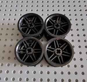 Lego Technic Technik Felge schwarz 4 Stück 56145 P100 - Picture 1 of 1