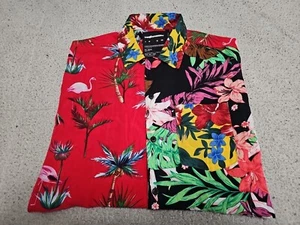 NEW The Hundreds Catalina Lightweight Mixed-Up Floral Button-up S/S Shirt Large  - Picture 1 of 14