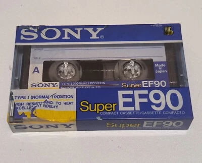 SONY C-90EFS type 1 blank cassette brand new sealed - made in JAPAN - Image 1 of 4
