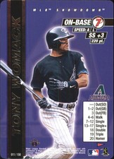 2000 MLB Showdown Pennant Run 1st Edition Baseball Card #11 Tony Womack