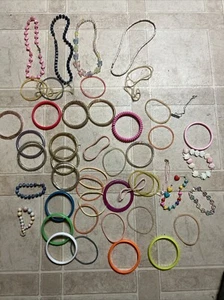 Vintage 80’s Girls Plastic Necklaces & Bracelets - Picture 1 of 10