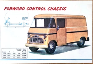 Vintage Chevy Forward Control Chassis Poster 19"x13" Truck Ad Wall Art - Picture 1 of 2