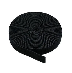 Black - 3/4" X 5 yard HOOK and LOOP FASTENING TAPE ROLL - Picture 1 of 1