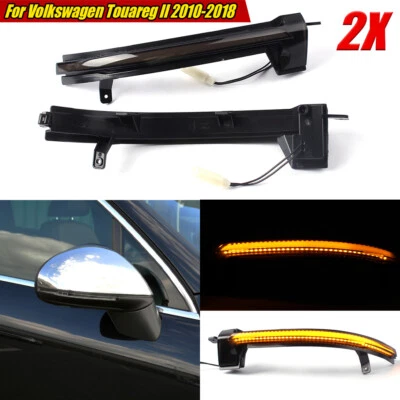 Spiegelblinker Außenspiegel Laufblinker Für VW Touareg MKII 7P 2010-2018 Schwarz - Bild 1 von 4
