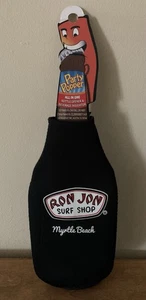 Beer Bottle Koozie Drink Holder & Opener Myrtle Beach SC RON JON SURF SHOP Black - Picture 1 of 5