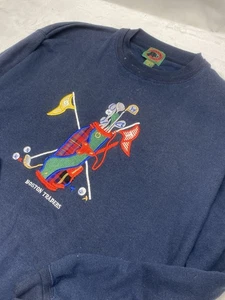 vintage boston traders Crewneck sweater Golf Embroidery Siz Medium - Picture 1 of 9