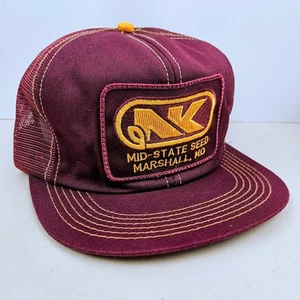 Vintage K Products USA MADE NK Northrup King Seed Farm Trucker Hat Snapback Cap - Picture 1 of 7