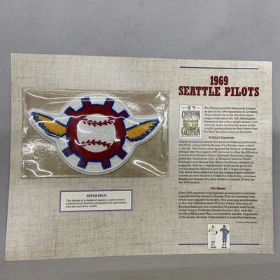 1969 SEATTLE PILOTS Willabee & Ward COOPERSTOWN COLLECTION BASEBALL TEAM PATCH - Image 1 of 4