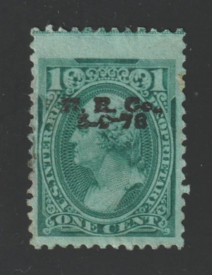 Scott # RB11b, Used, F-VF, 1¢ Proprietary, Hand-Stamped "W. R. Co." - Image 1 of 2
