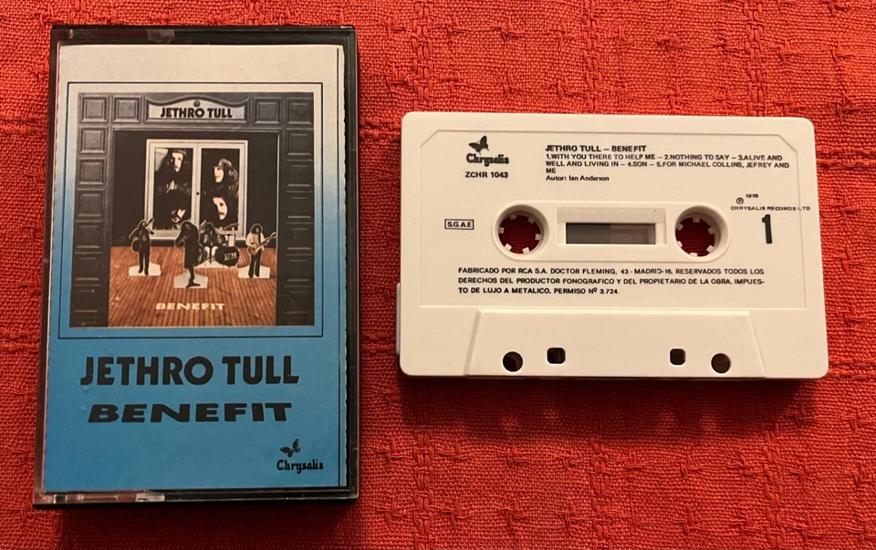 JETHRO TULL - SPANISH CASSETTE TAPE - BENEFIT - Image 1 of 4