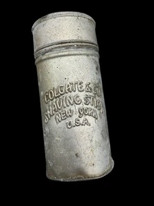 Vintage Colgate und Co Rasierstab Metalldose New York Kanister Sammlerstück alt - Bild 1 von 11