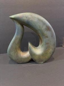 William K. Turner 1994 Raku Abstract Sculpture Modern Organic Studio Pottery - Picture 1 of 13