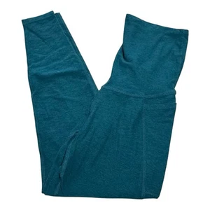 Beyond The Bump Maternity Leggings Women's M Blue Stretch Skinny Belly Panel - Picture 1 of 12