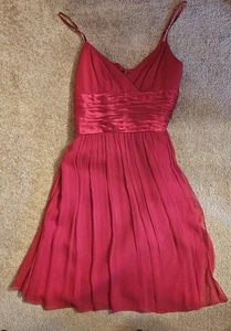 Vintage Maggie London Red Dress Size 4 - Picture 1 of 3