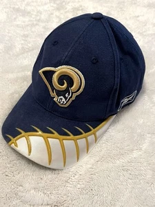 St. Louis Rams NFL Pro Line Reebok Hat Cap Strapback Blue Gold Whlte Hand Washed - Picture 1 of 8