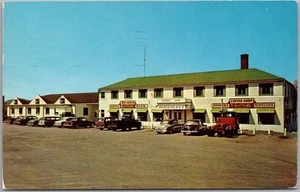 1956 BEDFORD, PA Postkarte "BEDFORD ROLL-ARENA" Rollschuhbahn, Straßenansicht - Bild 1 von 2