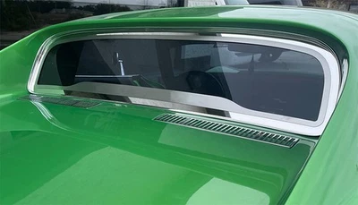 Stainless Steel Rear Window Frame for 1968-1975 Chevy Corvette C3 Coupe - Image 1 of 2