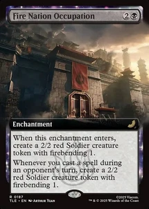1x - Fire Nation Occupation - Extended Art #187 - Avatar: Eternal - NM MTG - Picture 1 of 1