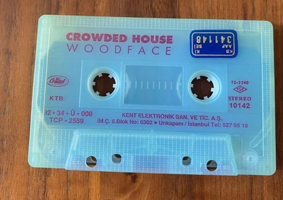 Very Rare & Green - Crowded House WOODFACE Album Cassette - Image 1 of 4