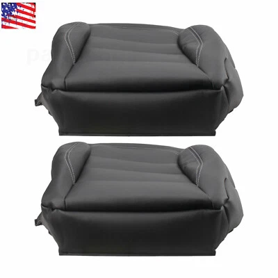 Cubierta de asiento de cuero inferior delantera negra para Mercedes Benz ML350 ML400 2012-2015 Foto 1 de 4