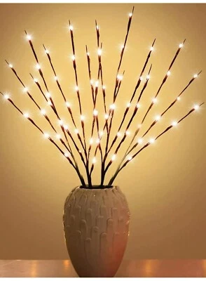 3 Packs 20 LED Branch Twig Lights Light Up Willow Tree Branches - Image 1 of 4