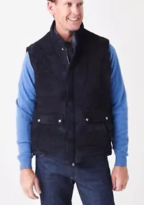 #244 PETER MILLAR Collection Goat Suede Vest Size XL - Picture 1 of 10